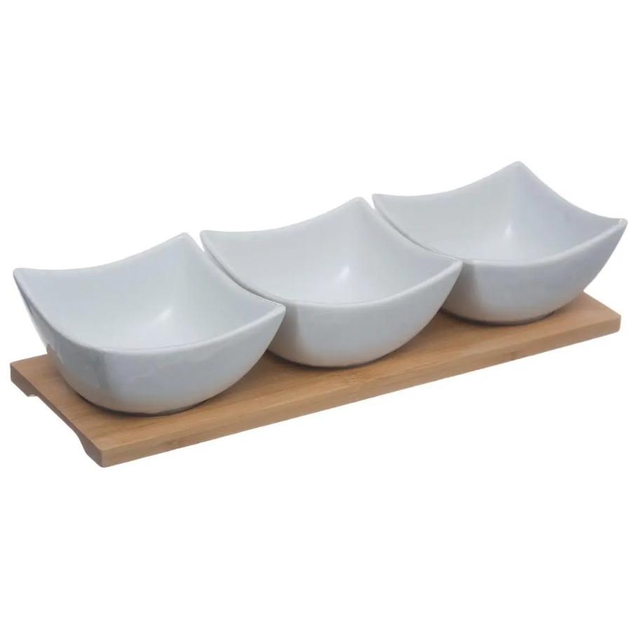 Secret De Gourmet Set Činija 3/1 Na Poslužavniku 30x10x7cm