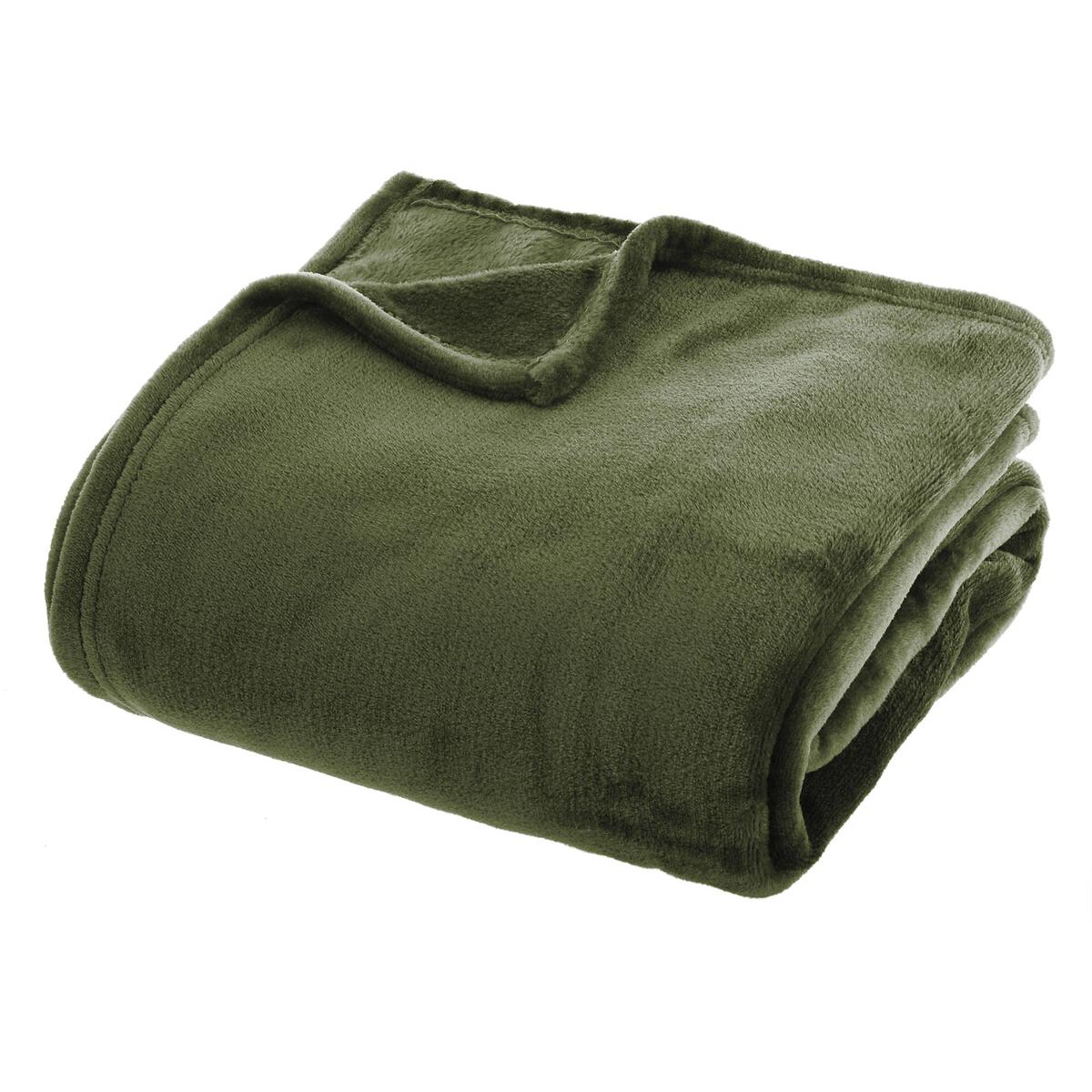 Atmosphera Ćebe 180x130cm 0.530 Kg Poliester Maslinasto Zelena