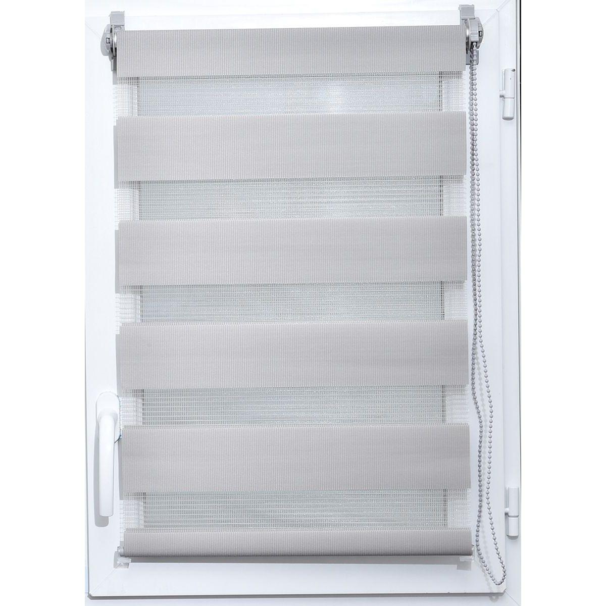 Luance Zebra Roletna 90x180 cm Svetlo Siva