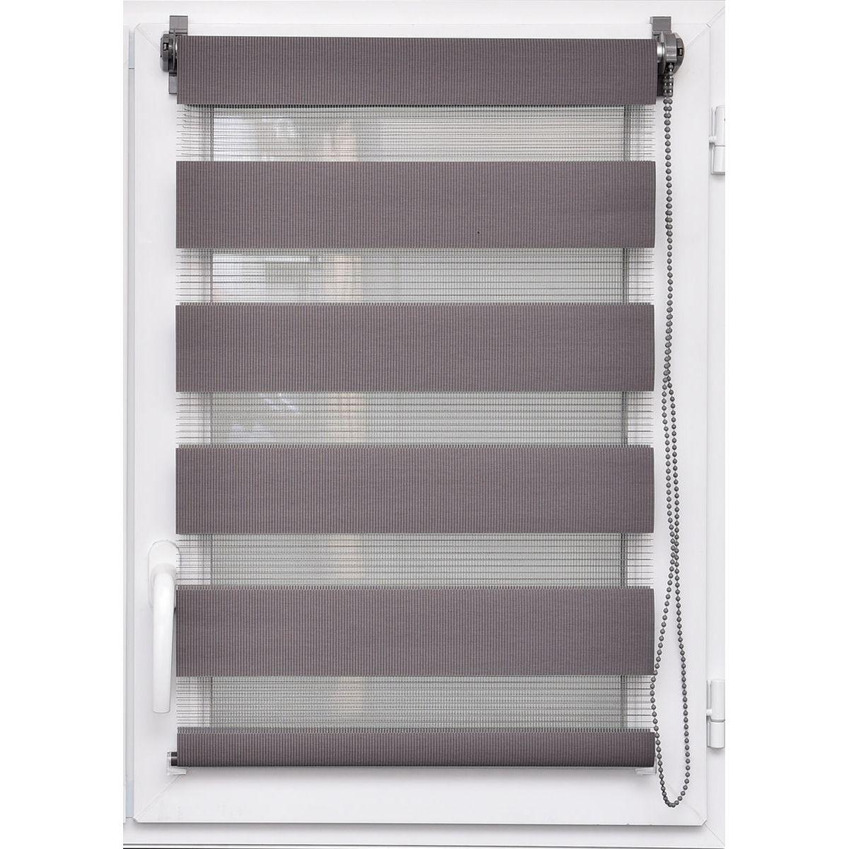 Luance Zebra Roletna 60x250 cm Tamno Siva