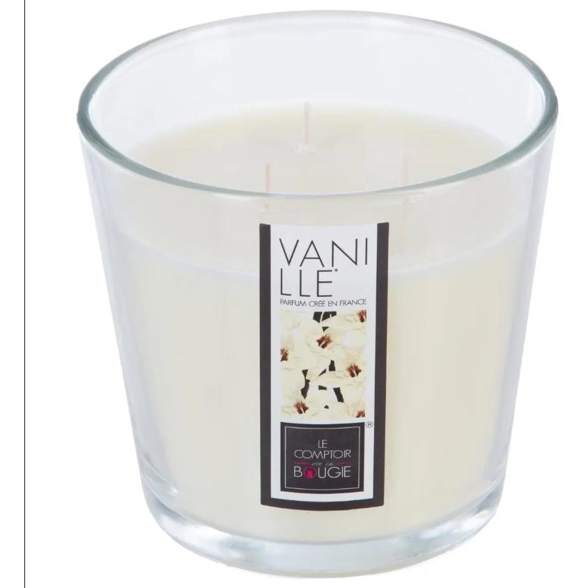 Atmosphera Sveca Vanila 13,5x12,5 Cm Vosak/staklo/pamuk Bez