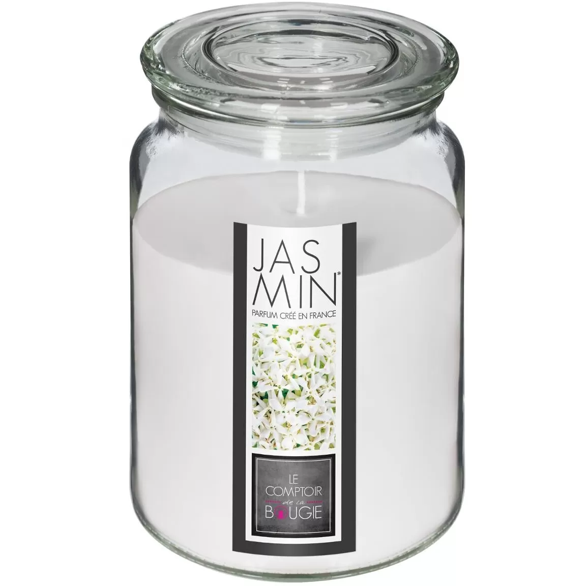 Atmosphera Sveca U Staklenoj Posudi Jasmin 10x14,5cm Staklo/vosak Bela