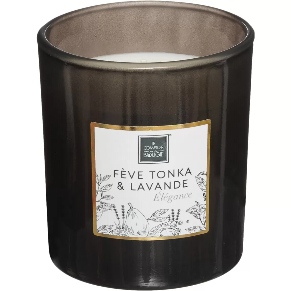 Atmosphera Sveca 8x9cm Vosak/staklo Tamno Siva