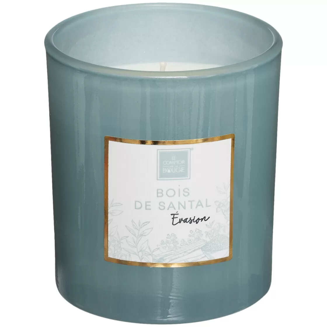 Atmosphera Sandalovo Drvo Sveca 8x9cm Vosak/staklo Svetlo Zelena