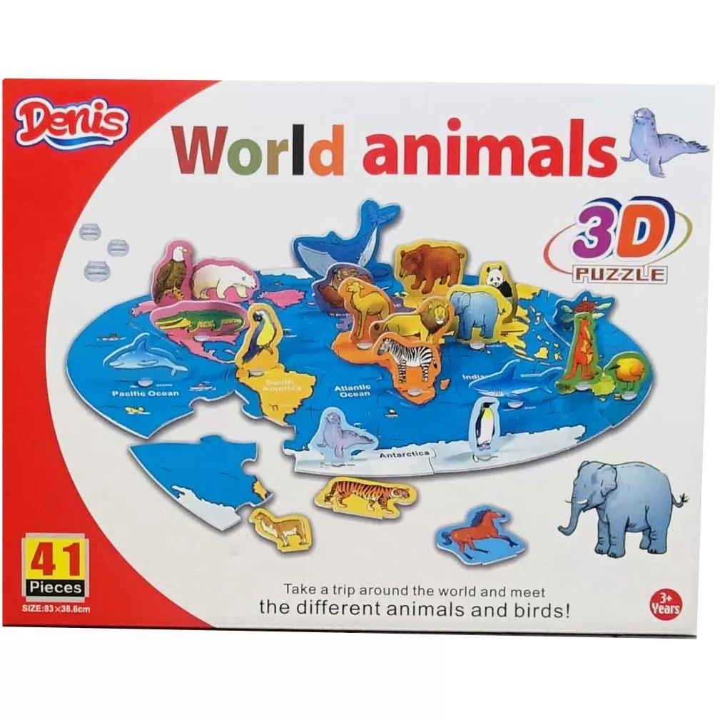 3D Slagalica Životinje Sveta