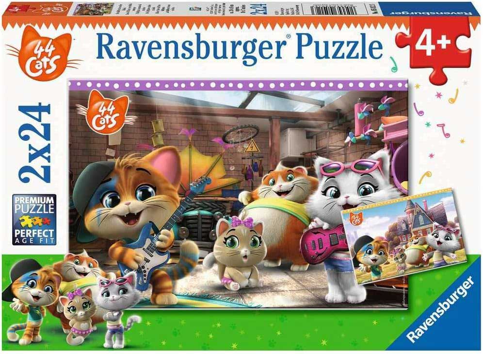 44 Cats Puzzle slagalica 2x24 dela Ravensburger 05012
