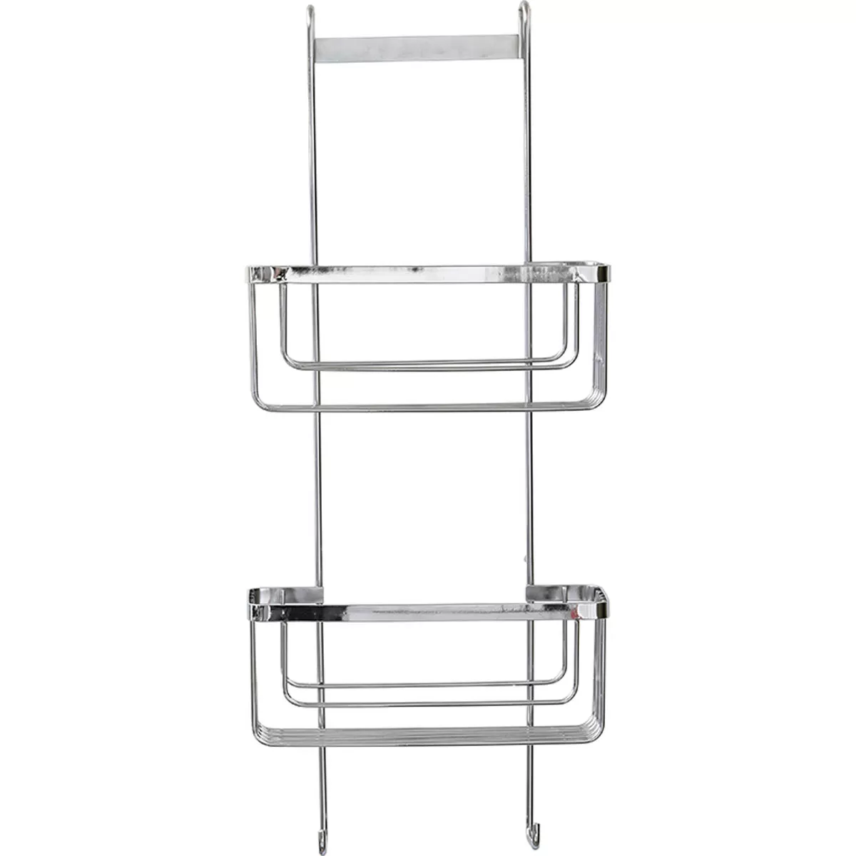 Tendance Žičana Polica 12,5x25,5x60cmna Dva Nivoa I Dve Kuke Hrom