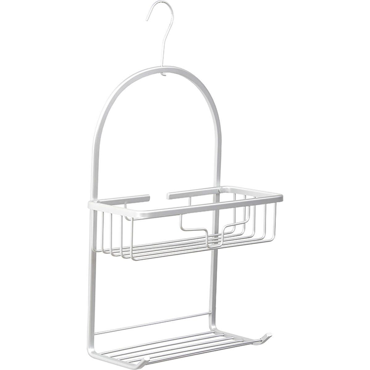 Tendance Dvostruka Viseća Polica Mala Sa Kukicom 28x12,5x49,5 Cm Aluminijum Hrom