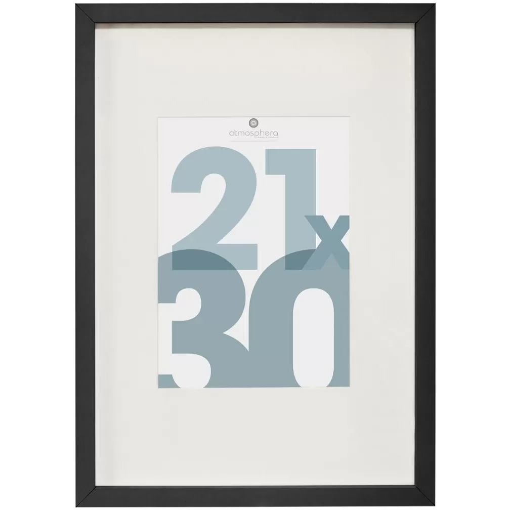 Atmosphera Ram Za Slike 22,8x1,8x31,8cm Mdf/staklo Crna