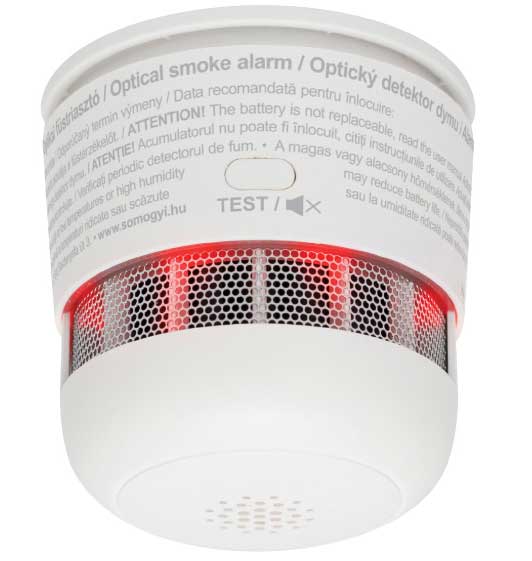 Home Optički detektor dima sa sirenom i punjivom baterijom SMO10
