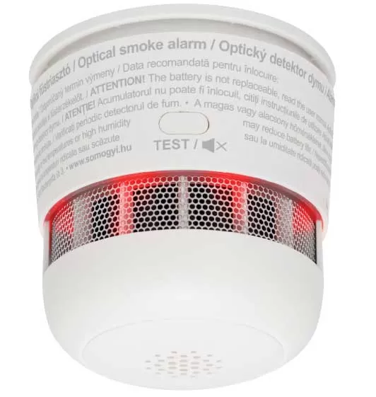 Home Optički detektor dima sa sirenom i punjivom baterijom SMO10