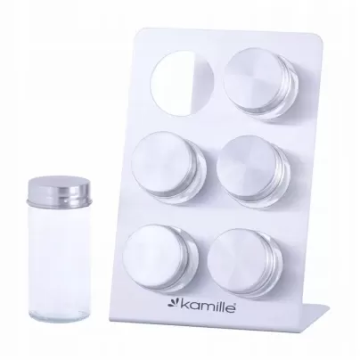 Kamille Stalak sa 6 posuda za začine 7036