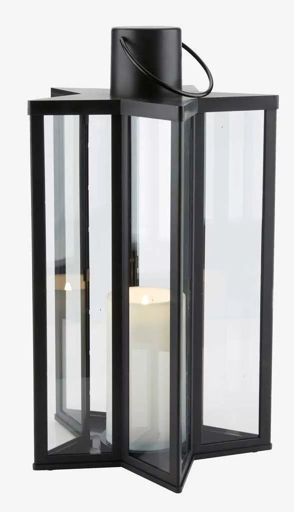 Fenjer Zvezda Sa LED Svećom 30 x 30 x 50 cm