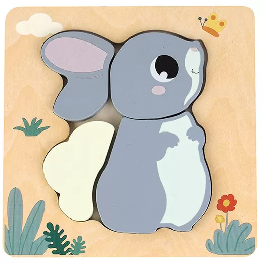 Drvena 3D slagalica Zec PINO 9214