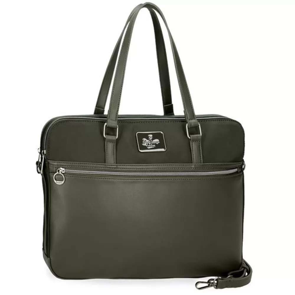 Ženska poslovna torba sa pregradom za laptop PJL Christine green 70960
