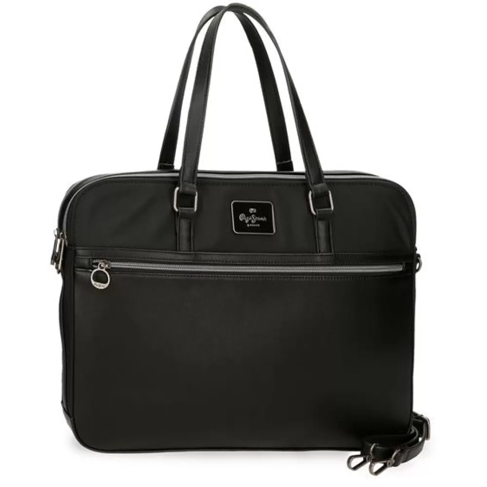 Ženska poslovna torba sa pregradom za laptop PJL Christine black 70960