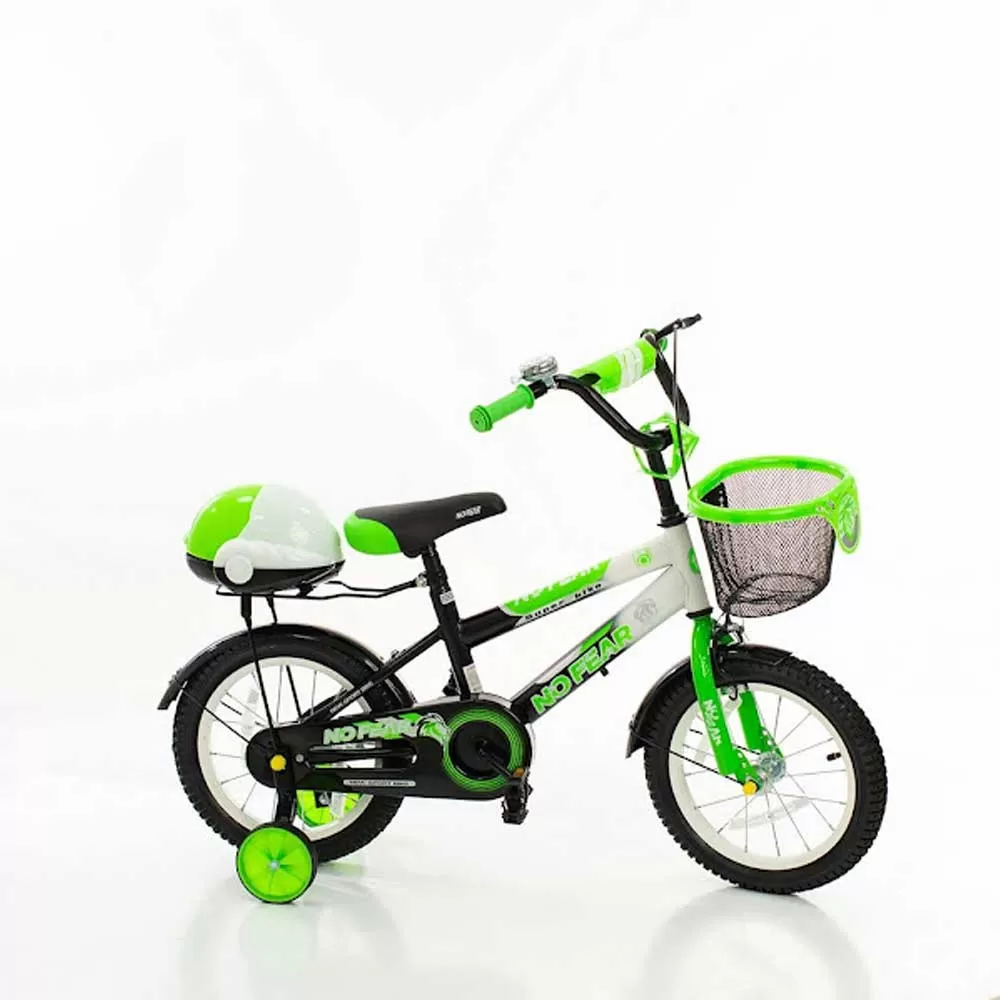 Dečiji Bicikl 14 Inča Sa Pomoćnim Točkovima No Fear Green