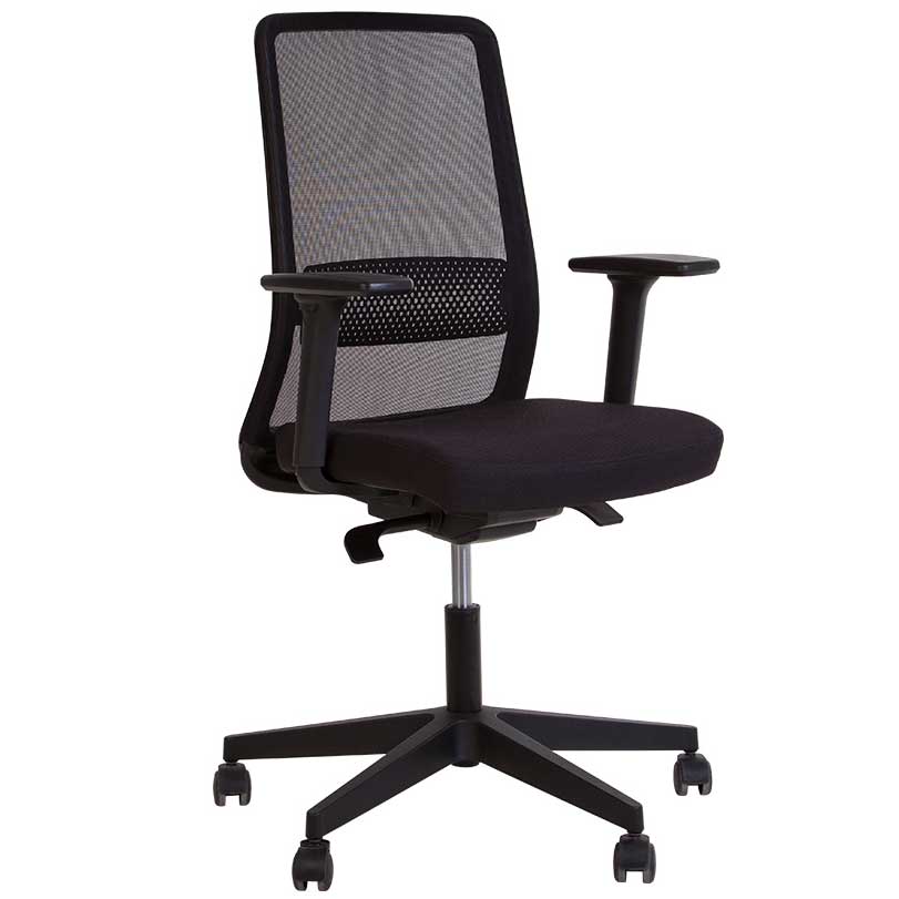 Radna stolica Frame R Black Nowy Styl FST PL64 OH5/CSE14