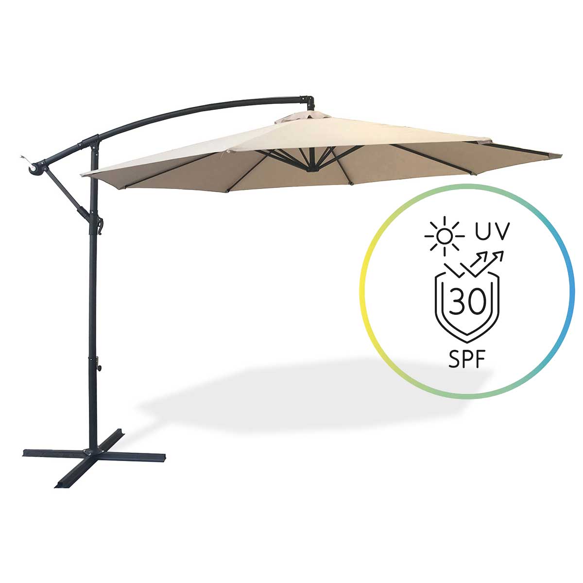 Viseći Banana Suncobran Sa Mehanizmom za Podizanje i Spuštanje Fieldmann