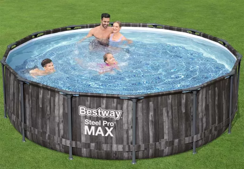 Bestway 5614Z Bazen sa čeličnim ramom pumpom i merdevinama 4.27m x 1.07m