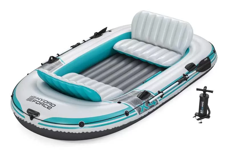 Čamac na naduvavanje za 4 osobe sa veslima i pumpom Bestway Hydro-Force Adventure Elite X4 65158