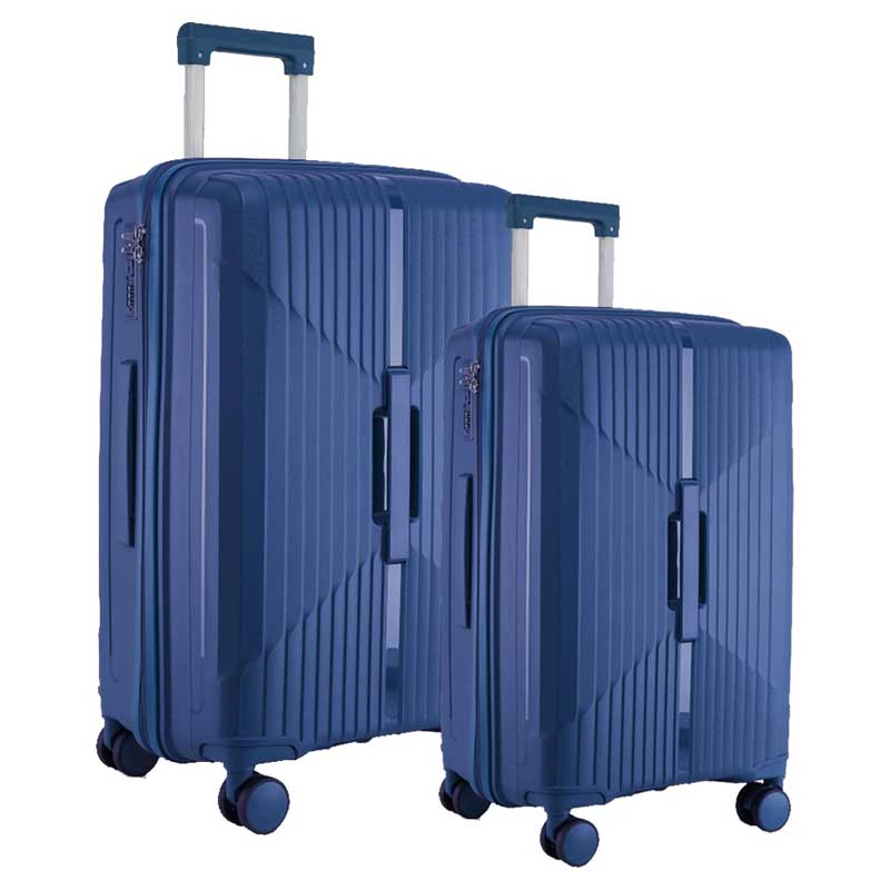 Komplet 2 tvrda kofera Ancona Plava