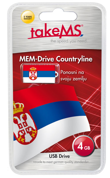 Takems USB memorija 4GB - SRBIJA