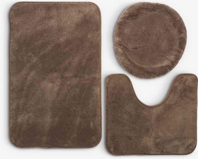 Prostirke za kupatilo Komplet 3 dela Dark sand - Image 1