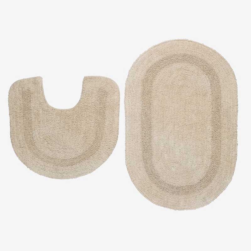 Prostirke za kupatilo Komplet 2 dela Lorrient Bež - Image 1