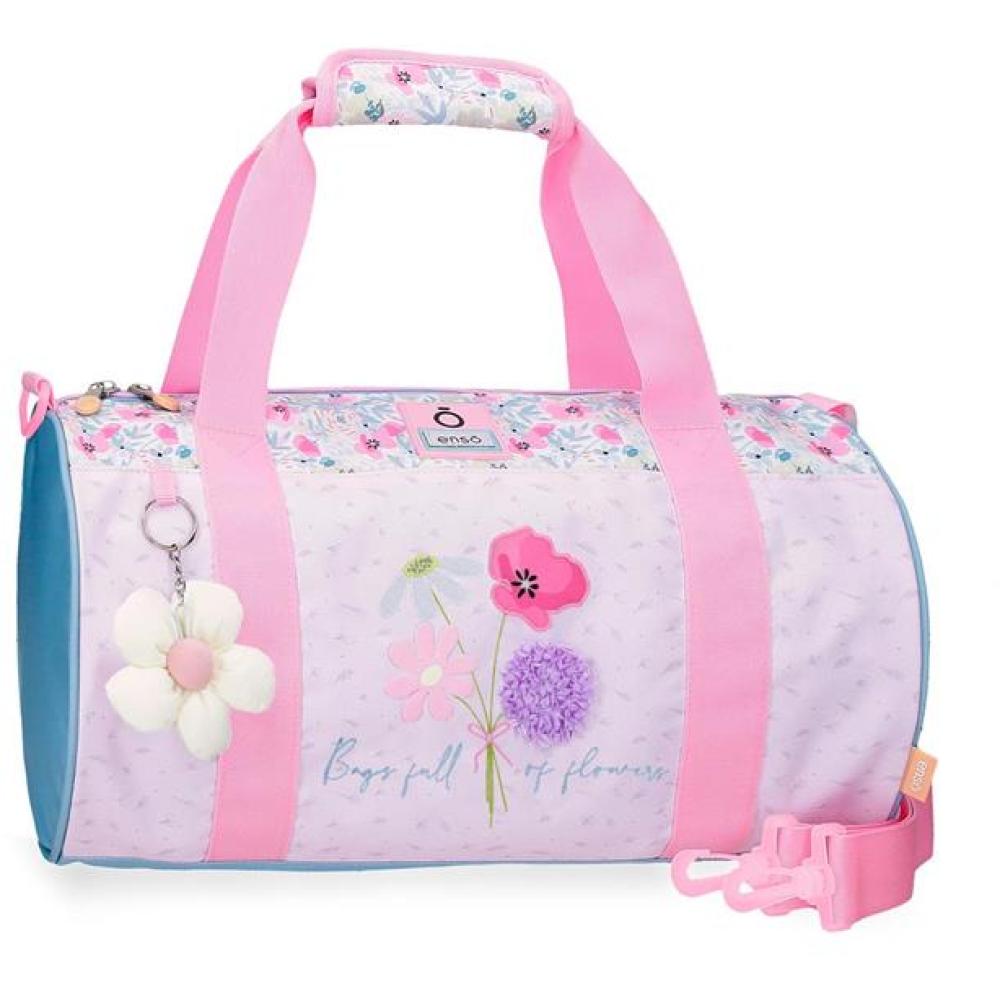 Putna torba ili torba za trening Enso Full Of Flowers pink 97730
