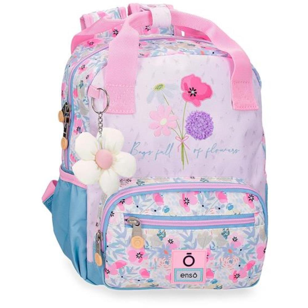 Ranac za devojčice 28cm Enso Full Of Flowers pink 97722