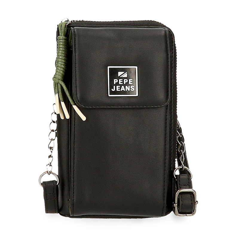 Torbica za telefon i novčanik Pepe Jeans Bea black 75653
