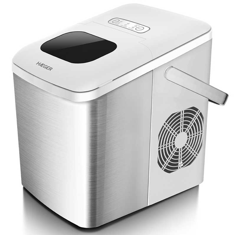 Haeger Ledomat sa kompresorom Pure Ice Inox – 12kg/24h