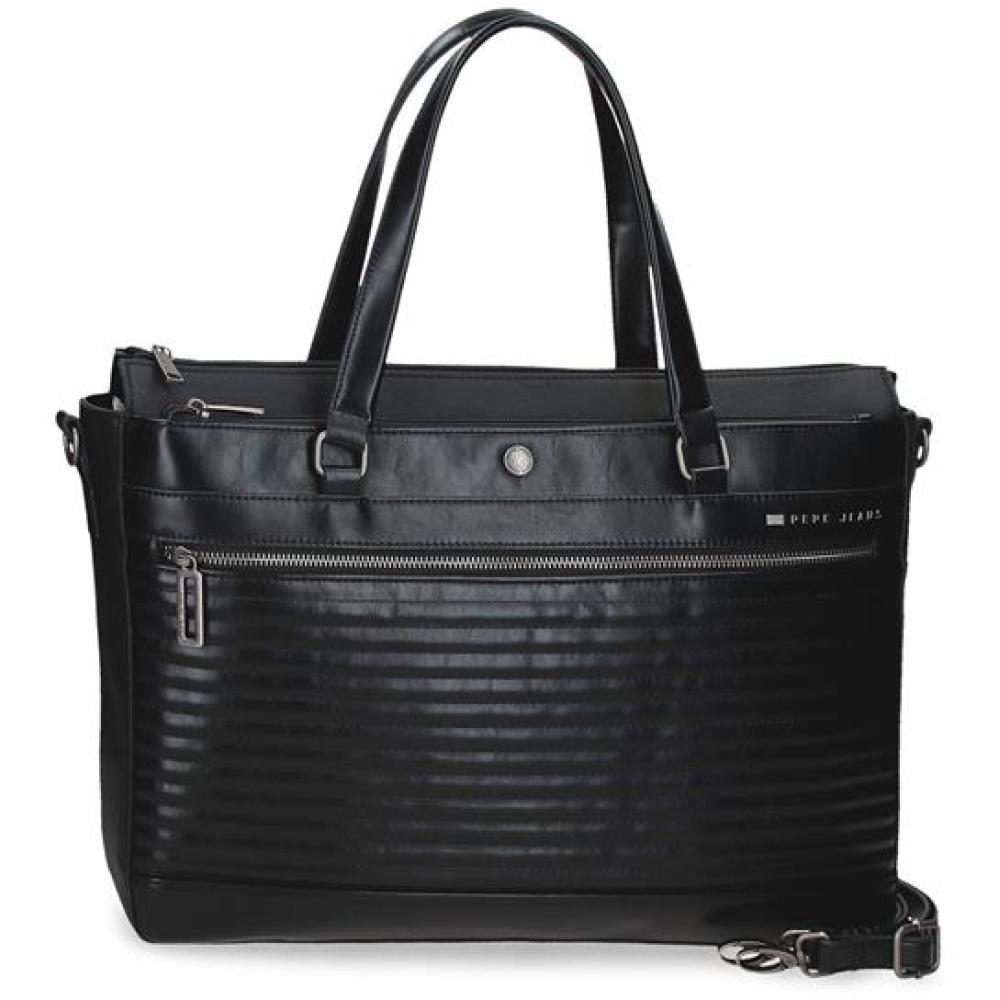 Poslovna ženska torba sa pregradom za laptop PJL Biker black 71566