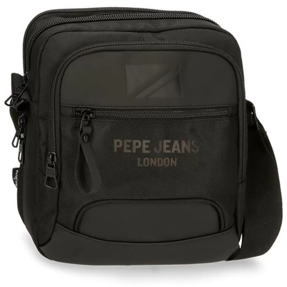 Muška torbica 27cm sa pregradom za tablet Pepe Jeans Bromley black 70657