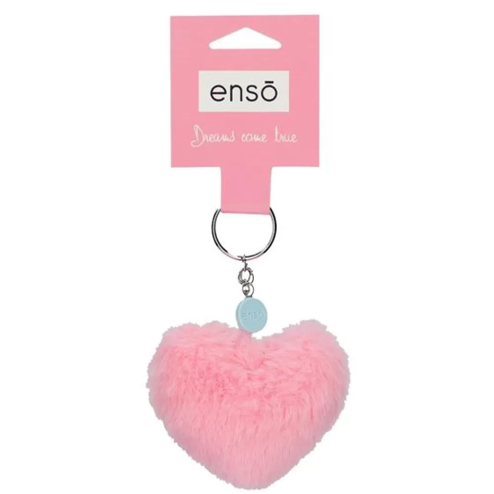 Privezak za ključeve torbu ranac Enso Heart light pink 94702