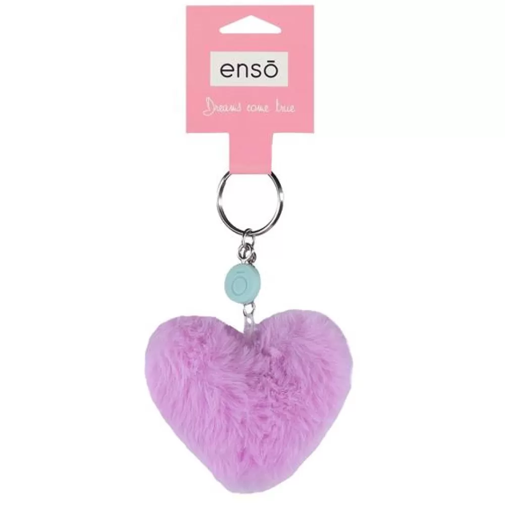 Privezak za ključeve torbu ranac Enso Heart lila 97402