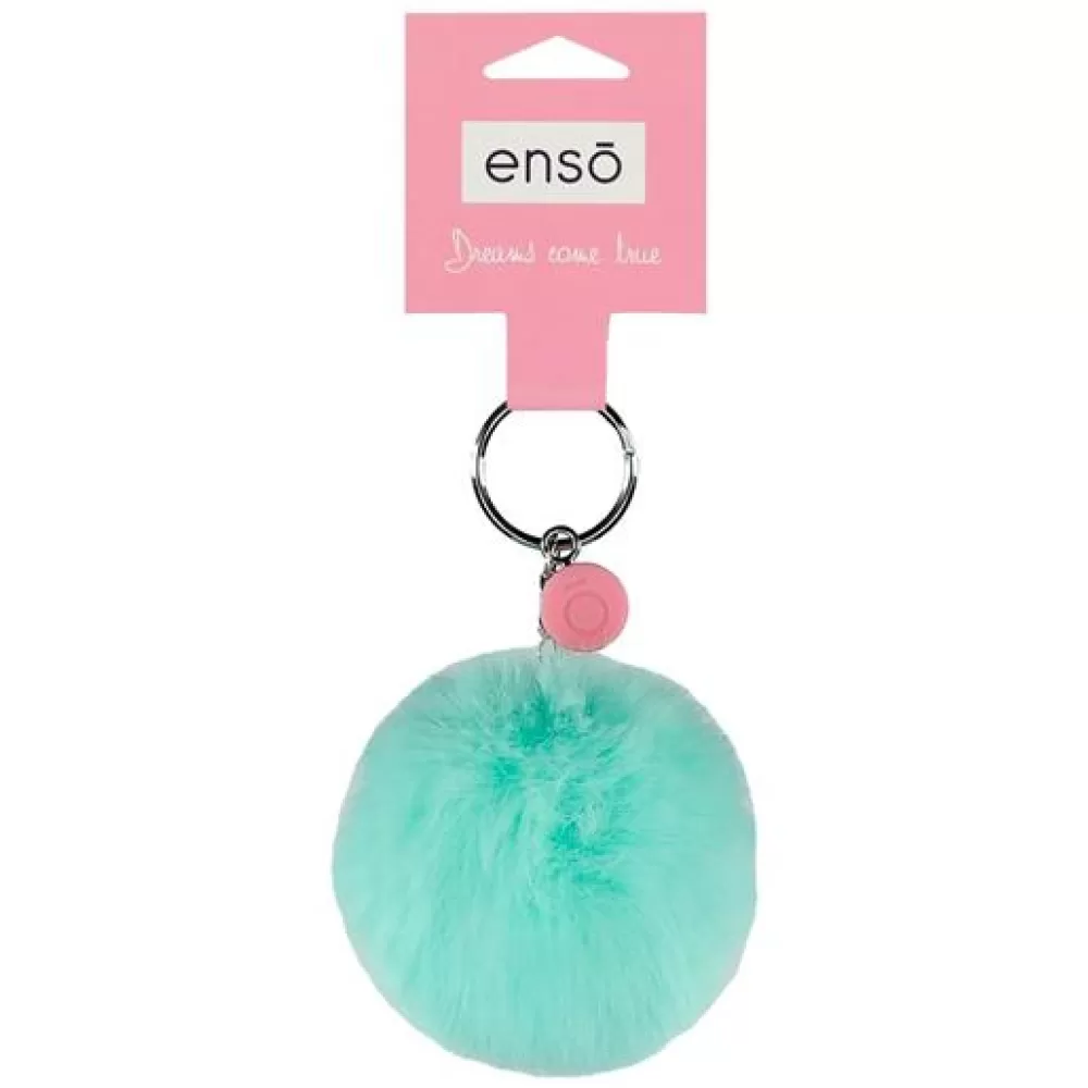 Privezak za ključeve torbu ranac Enso Pompon turquoise 97402