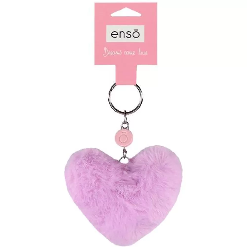 Privezak za ključeve torbu ranac Enso Heart purple 97402