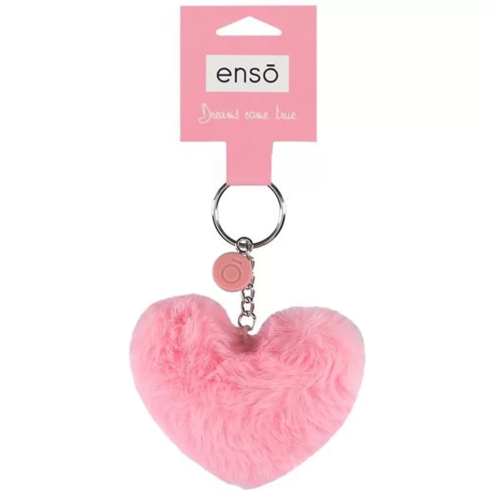 Privezak za ključeve torbu ranac Enso Heart fuchsia 97402