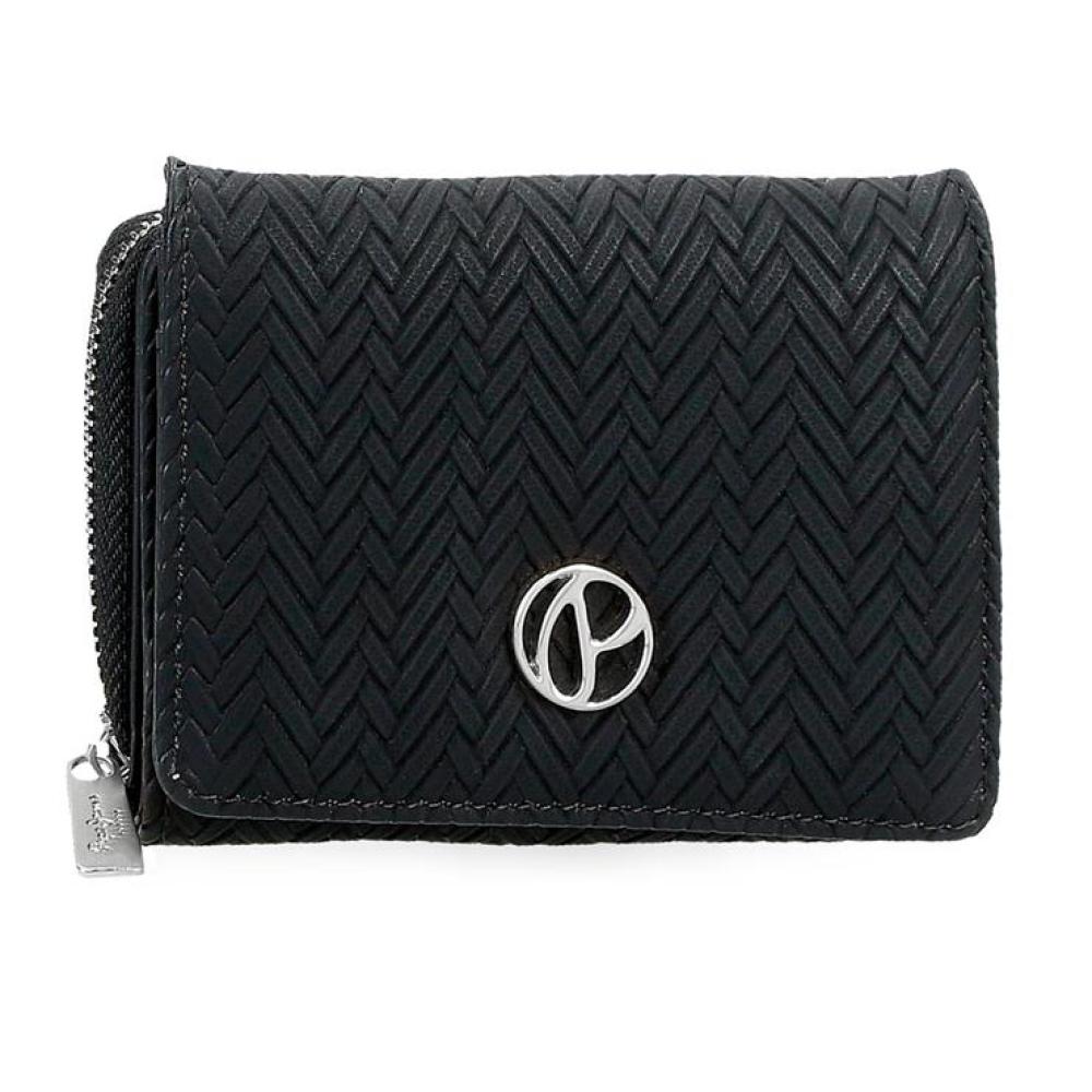 Ženski novčanik 10cm Pepe Jeans Sprig black 79182