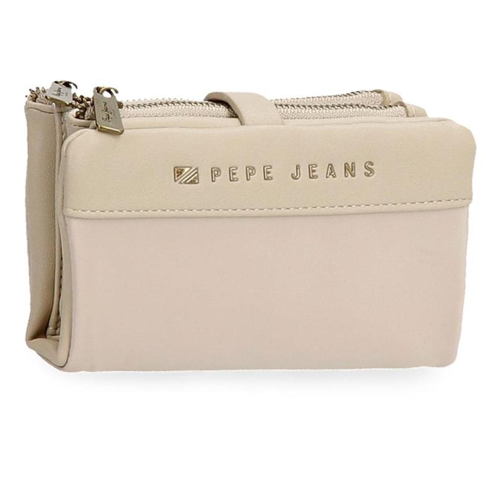 Ženski novčanik na preklop 14cm Pepe Jeans Morgan beige 79283