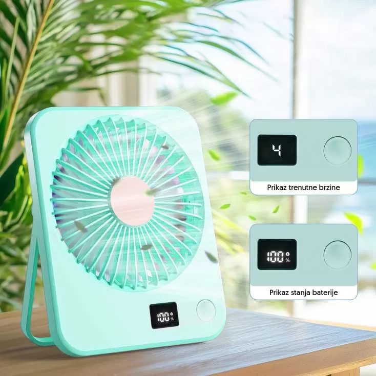 Stoni USB mini ventilator sa displejem 5919GR