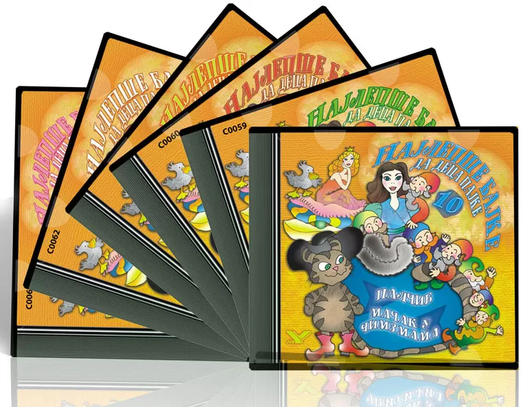 Najlepše bajke da deca pajke - komplet od 6 kompakt diskova