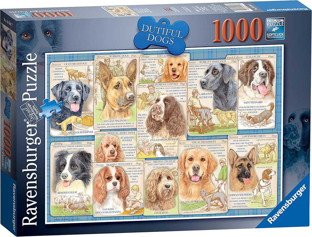 Puzzle slagalica 1000 delova Radni psi Ravensburger 16508