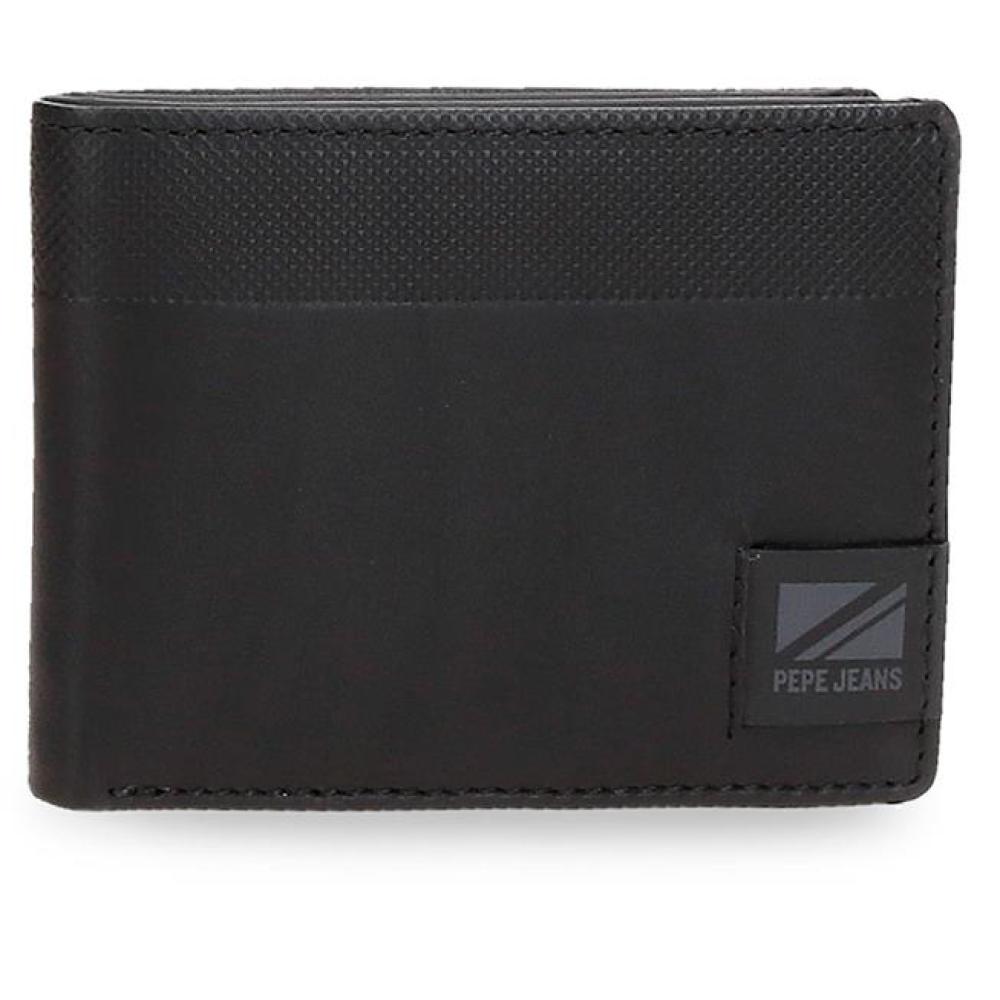 Kožni novčanik na preklop PJL Topper black 78531