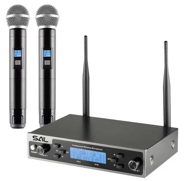 Dva bežična mikrofona sa prijemnikom Komplet SAL MVN610