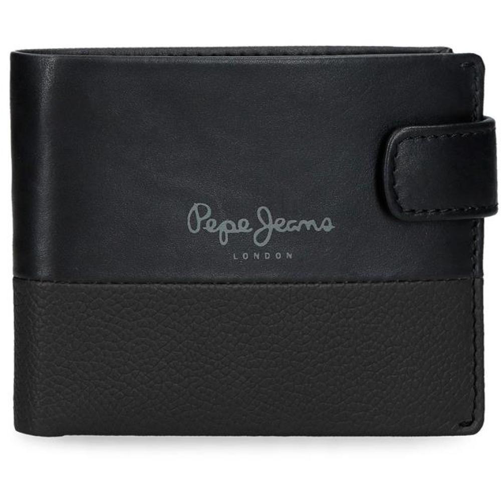 Kožni novčanik za muškarce Pepe Jeans Dual black 78333