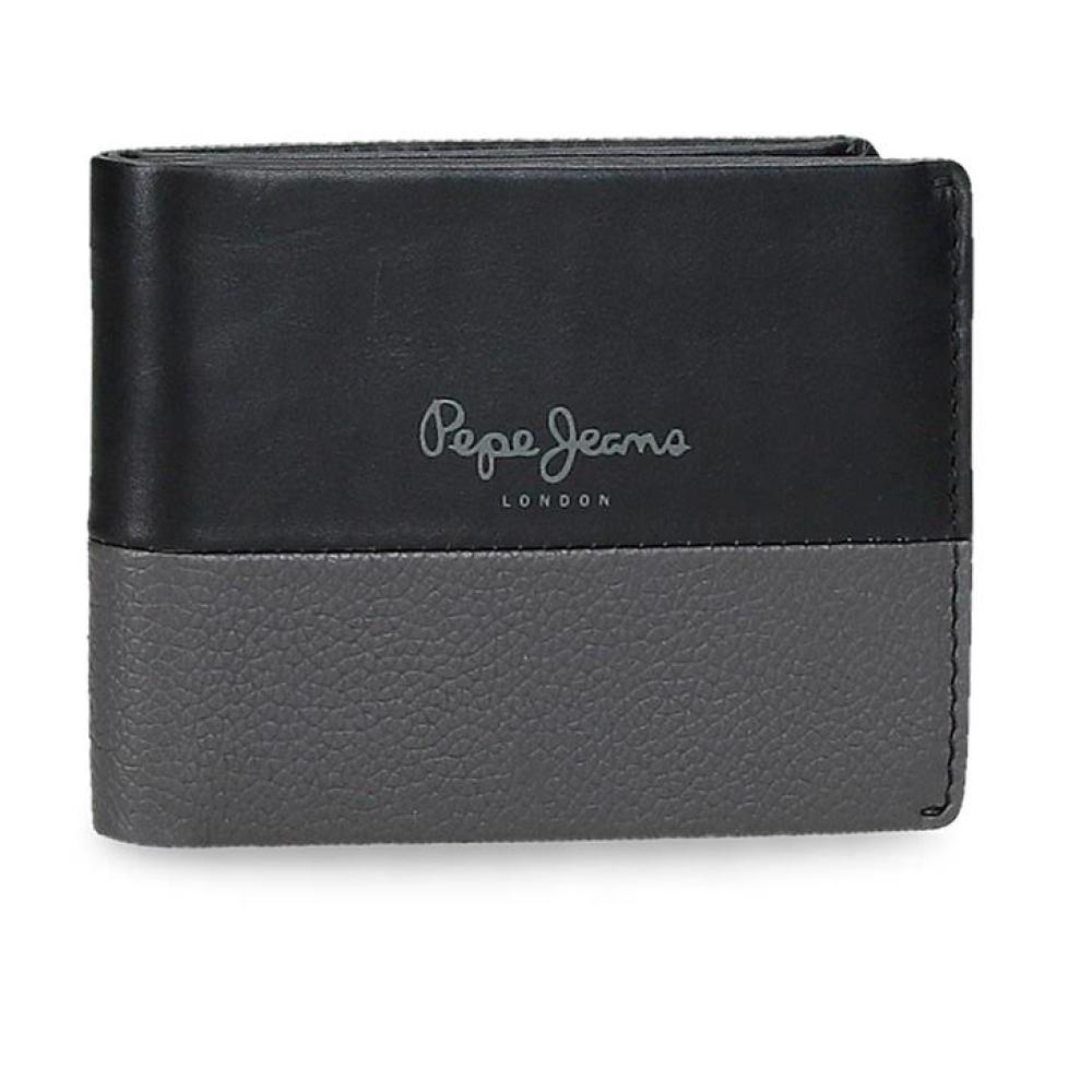 Kožni novčanik za muškarce Pepe Jeans Dual black 78331