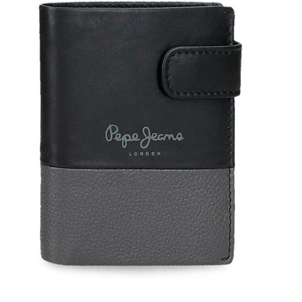 Kožni novčanik za muškarce Pepe Jeans Dual black 78312
